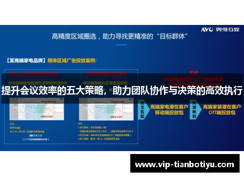 提升会议效率的五大策略，助力团队协作与决策的高效执行